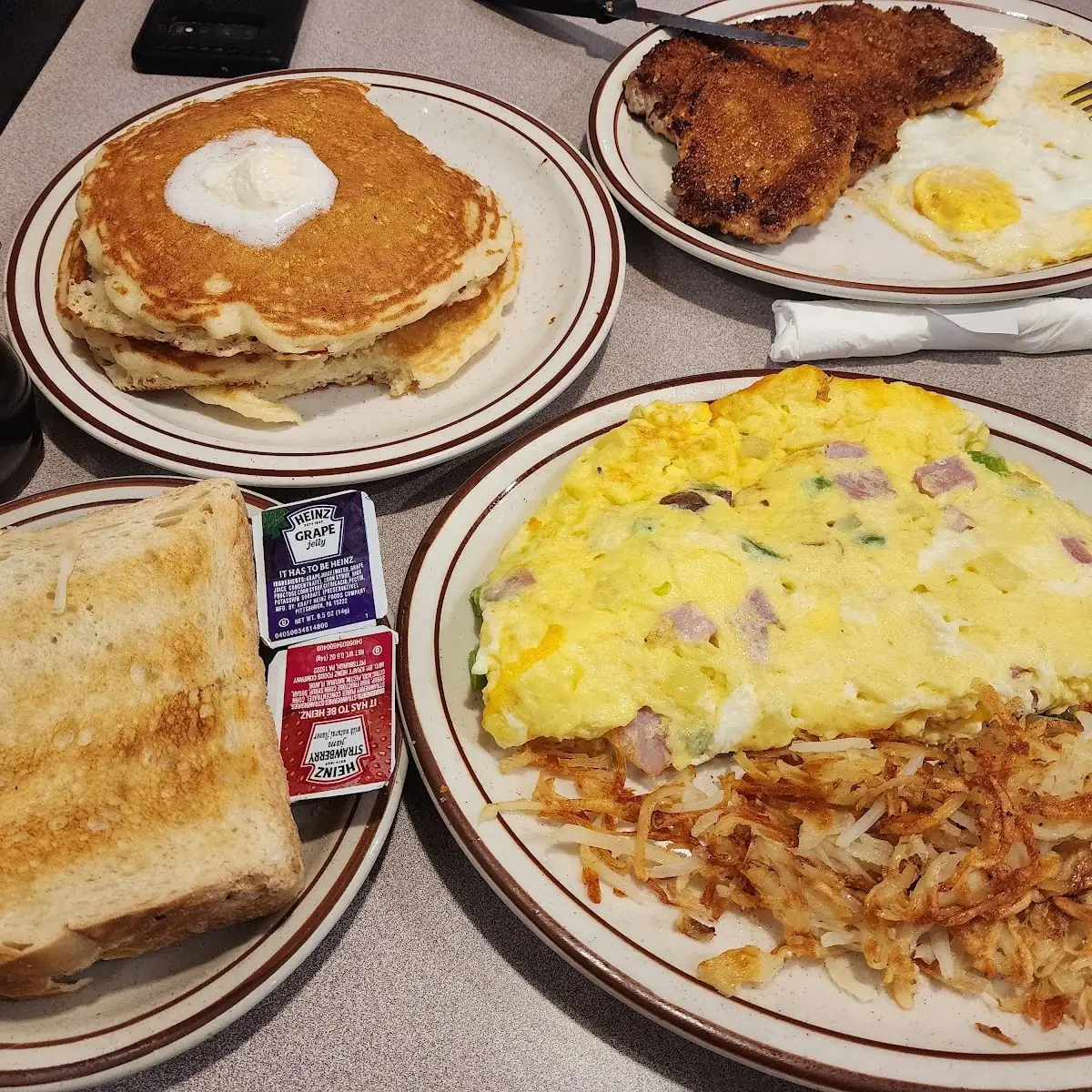 Three Buttermilk Pancakes with Butter