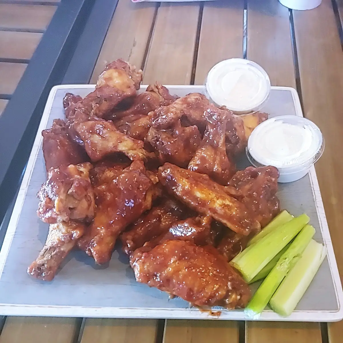 Wings Made with Specially Crafted Thugolicious BBQ Sauce