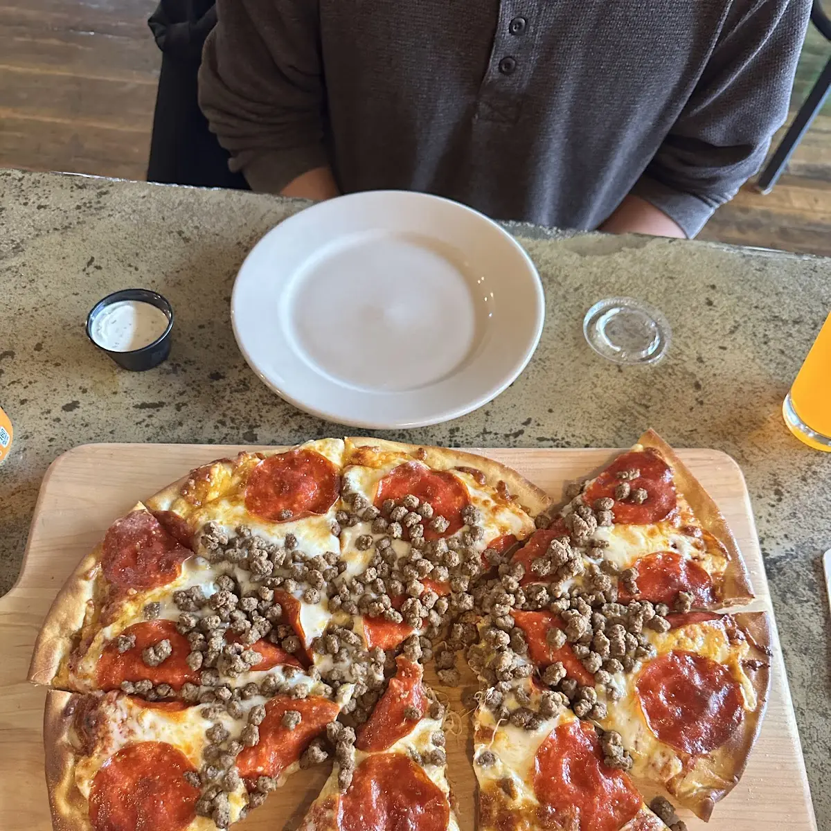 Pepperoni and Sausage Pizza