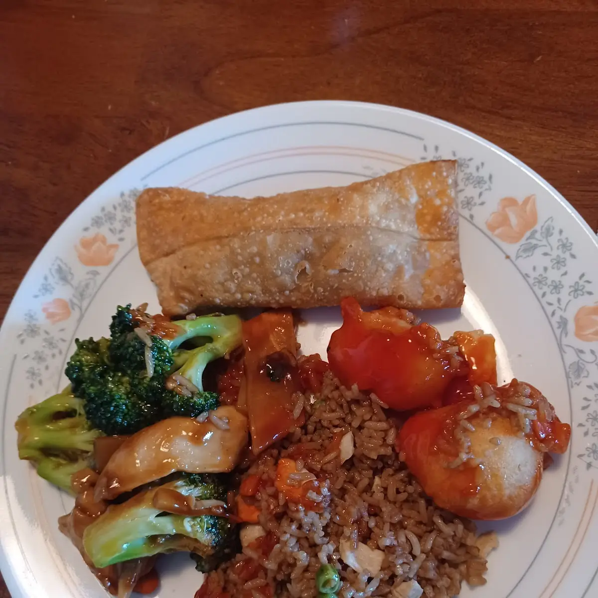 Beef with Broccoli Chicken Ball Fried Rice Egg Rolls, China House Restaurant