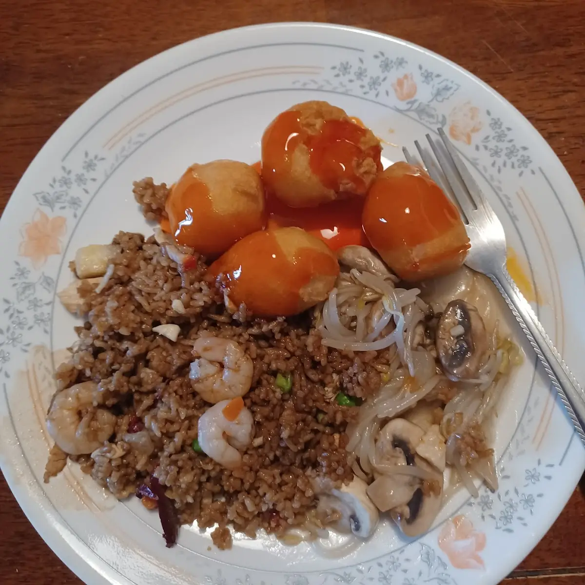 Chicken Balls Special Rice Chicken Chow Mein, China House Restaurant