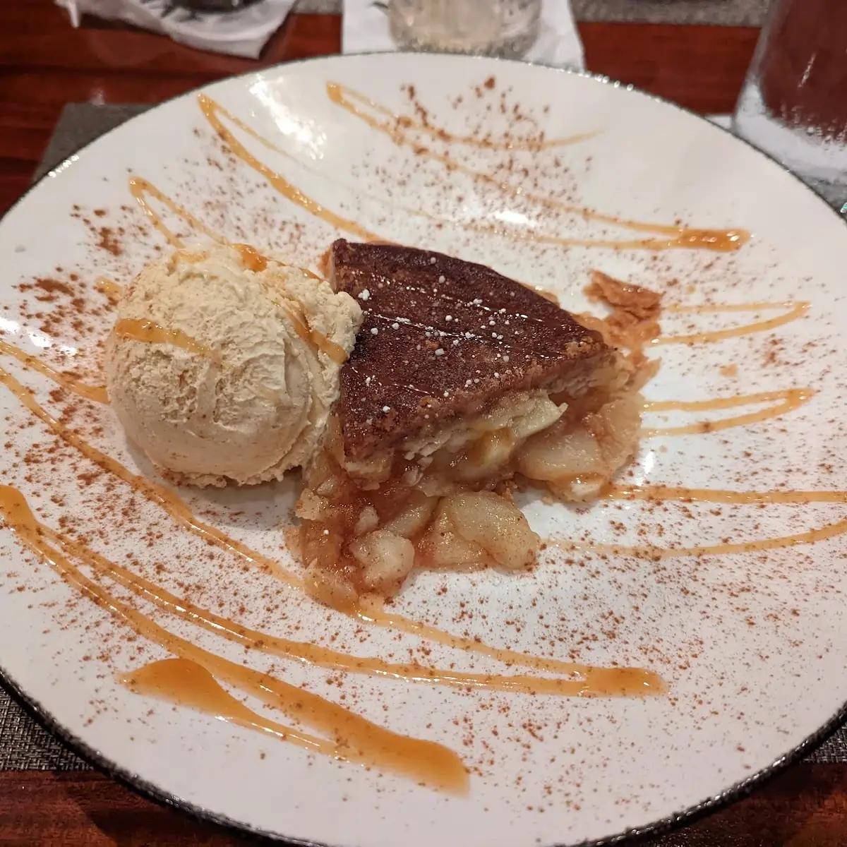 Upside Down Candied Walnut Apple Pie