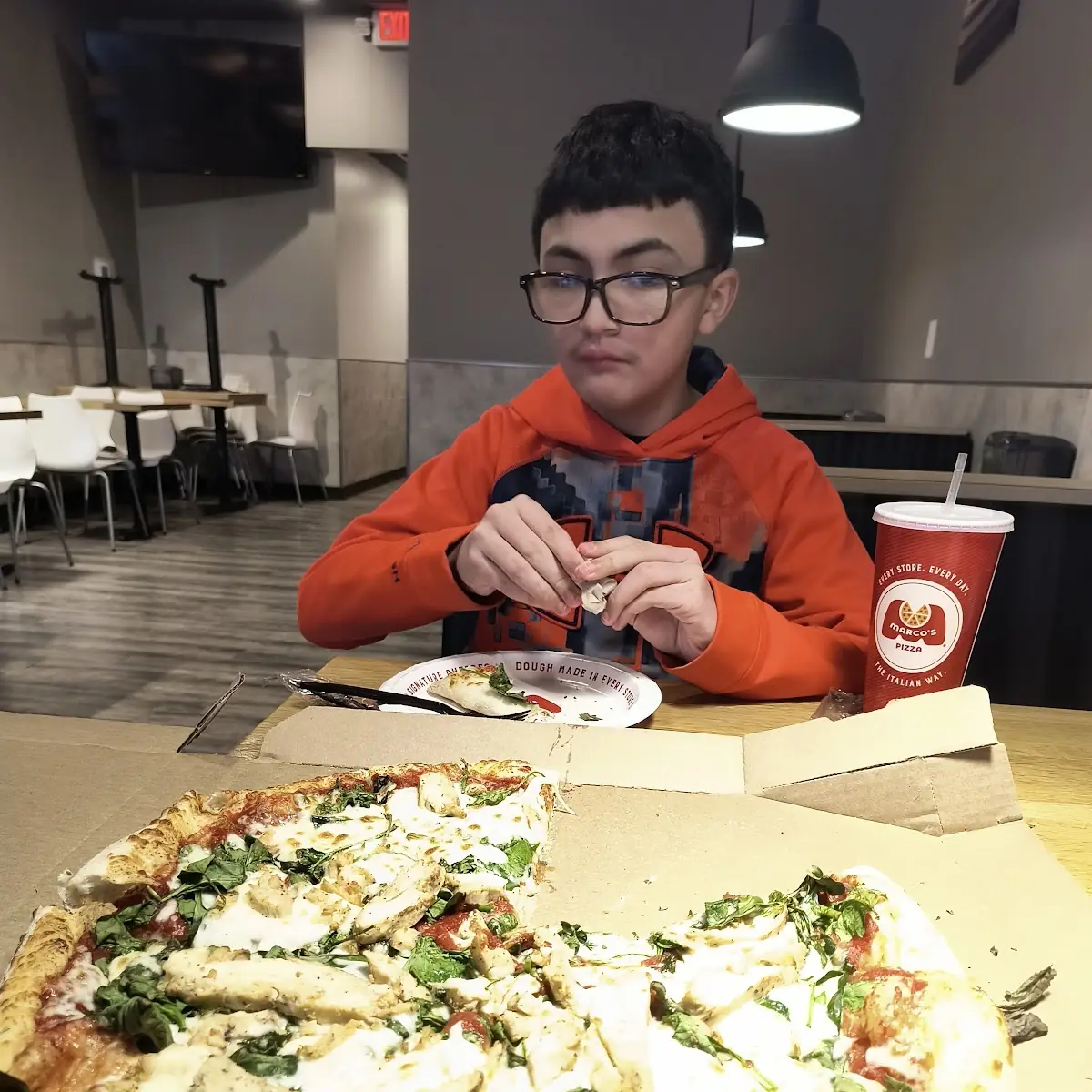 Chicken Pizza with Spinach