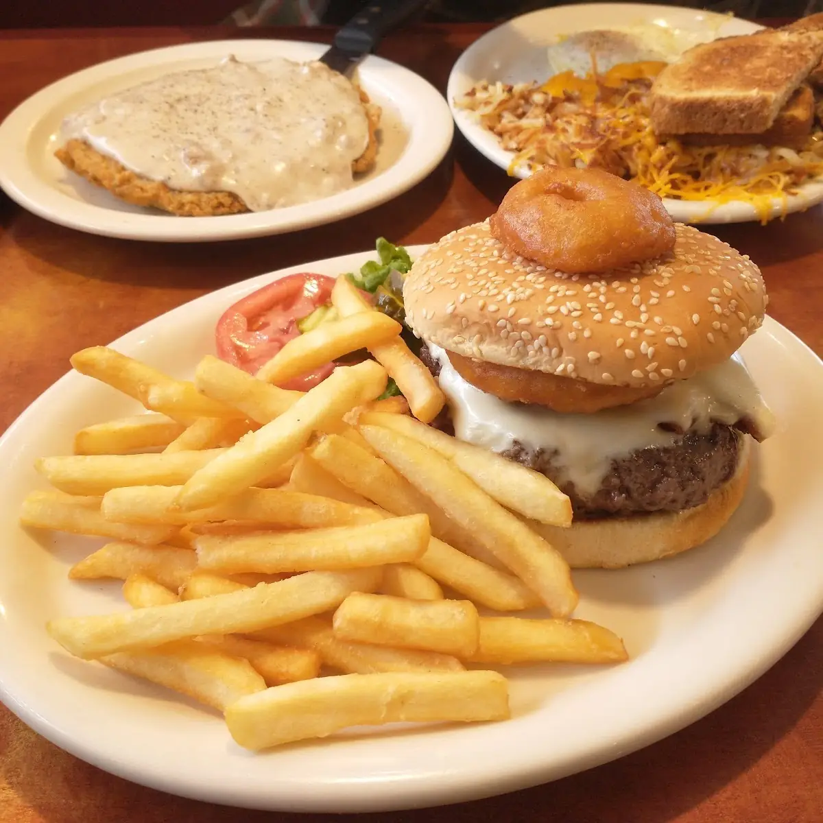Cowboy Burger and Fries