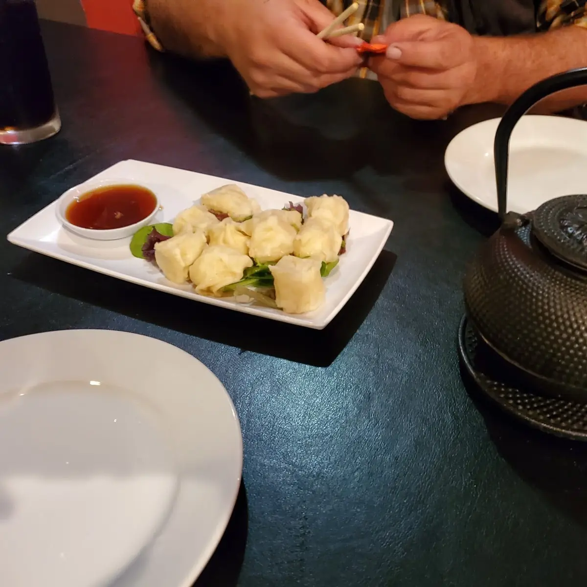Shrimp Shumai and Green Tea