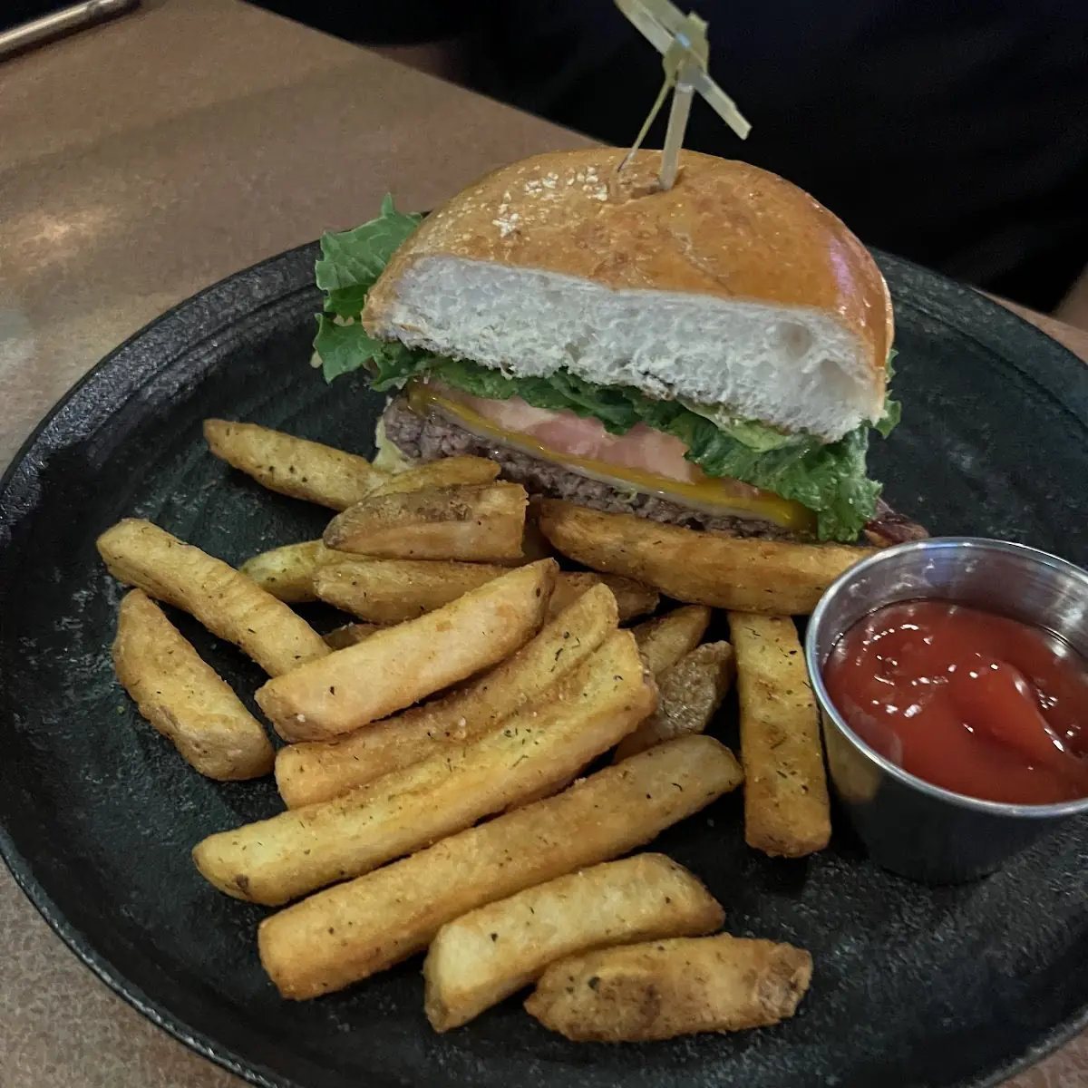 Bacon Burger with Fries