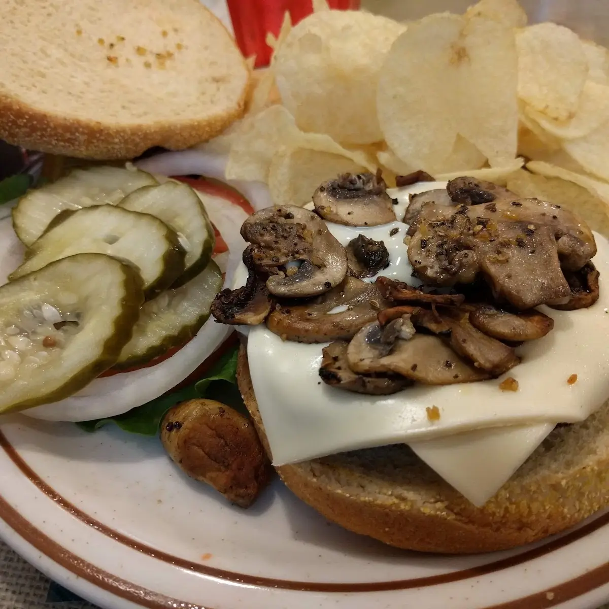 Swiss Mushroom Burger