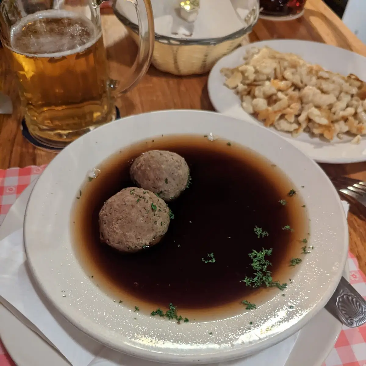 Liver Dumpling Soup