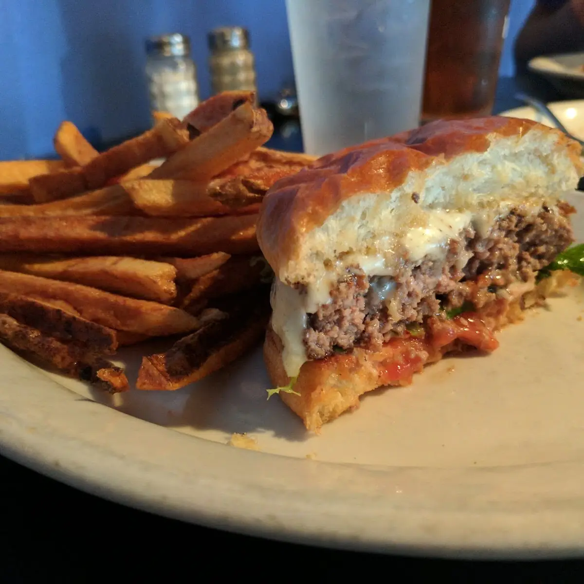 Cheeseburger with Hand Cut Fries
