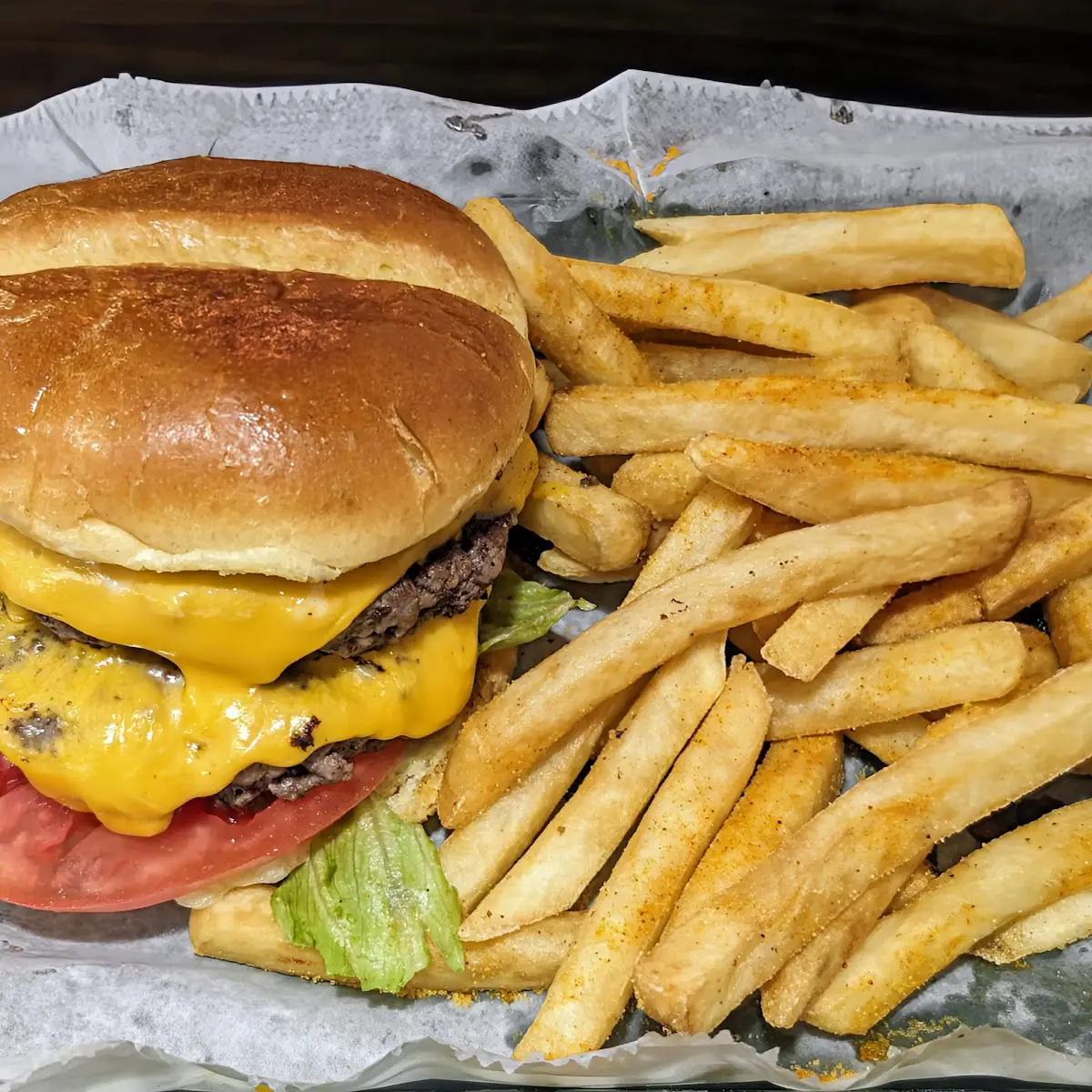 Double Cheeseburger with Fries