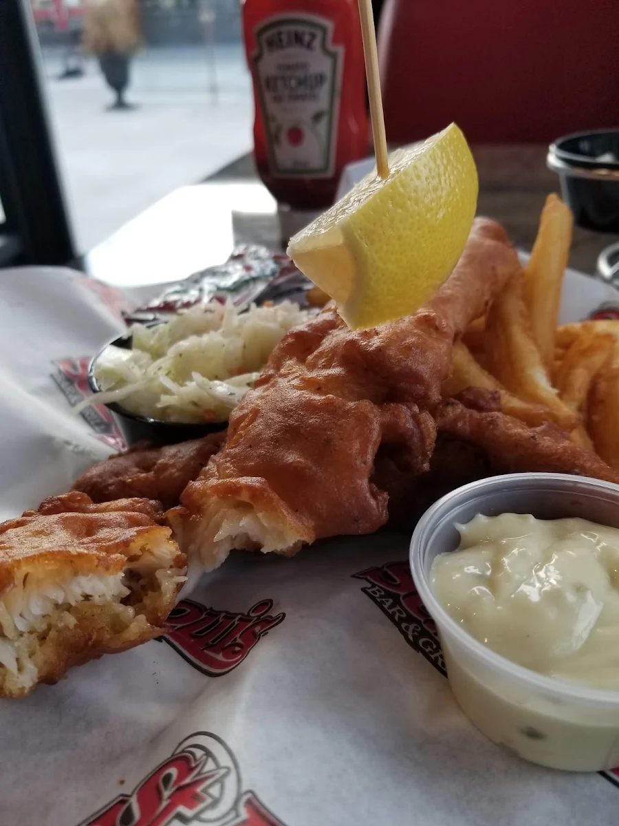 Beer Battered Halibut, St. Louis Bar & Grill