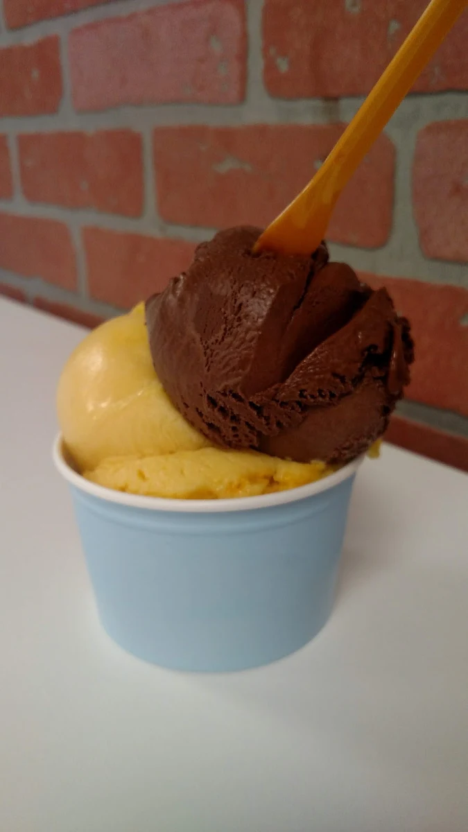 Passion Fruit and Chocolate Gelato