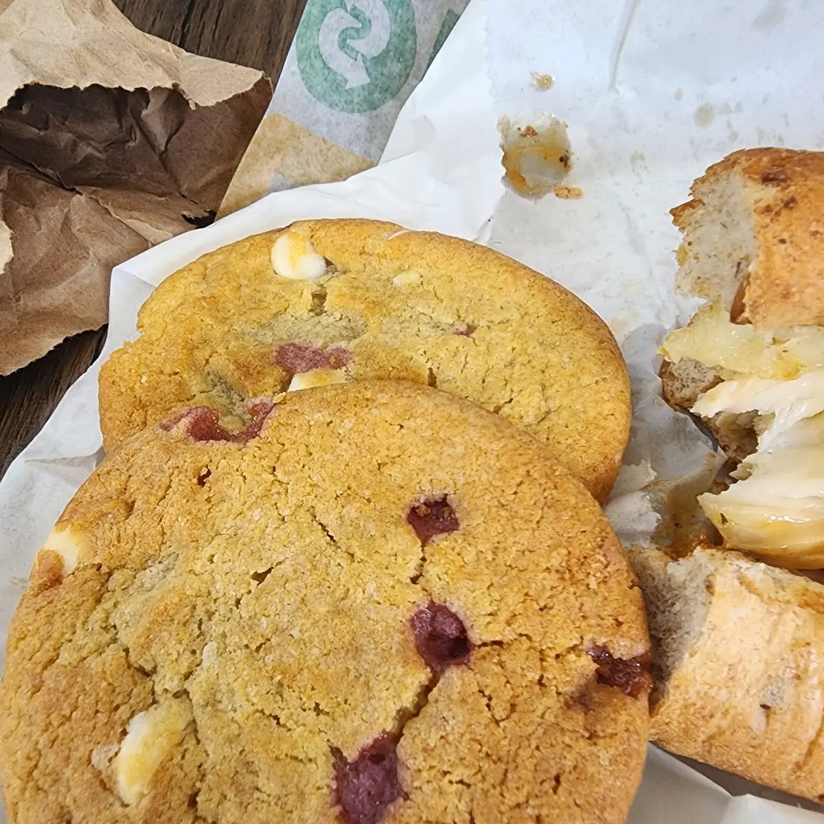 White Chocolate Raspberry Cookies