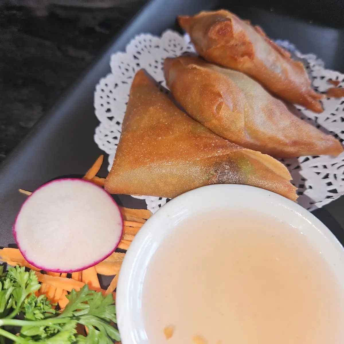 Pyramid Spring Rolls