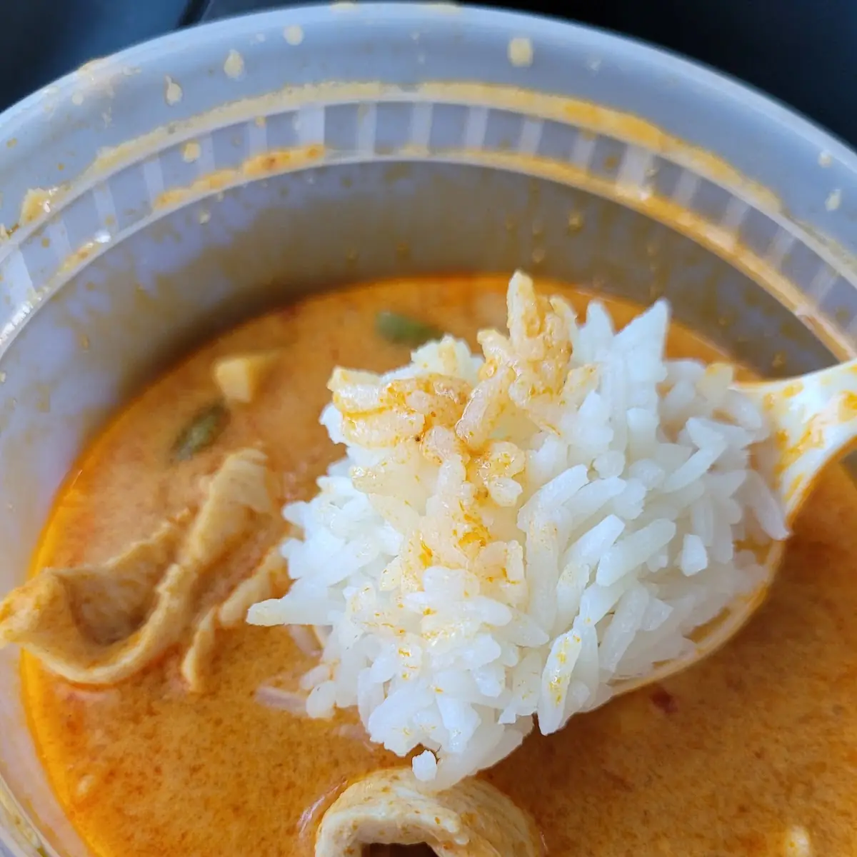 Red Curry Chicken Soup and Rice
