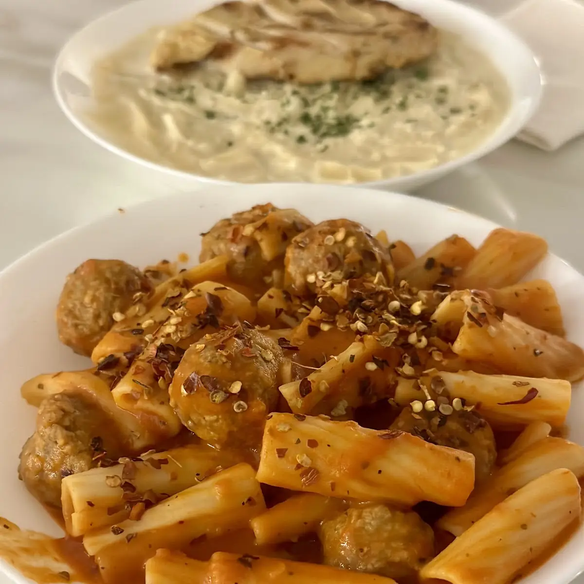 Spicy Rigatoni with Vodka Sauce