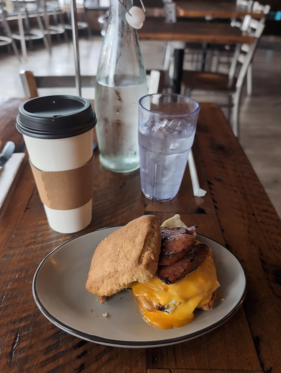 Egg and Sausage Biscuit