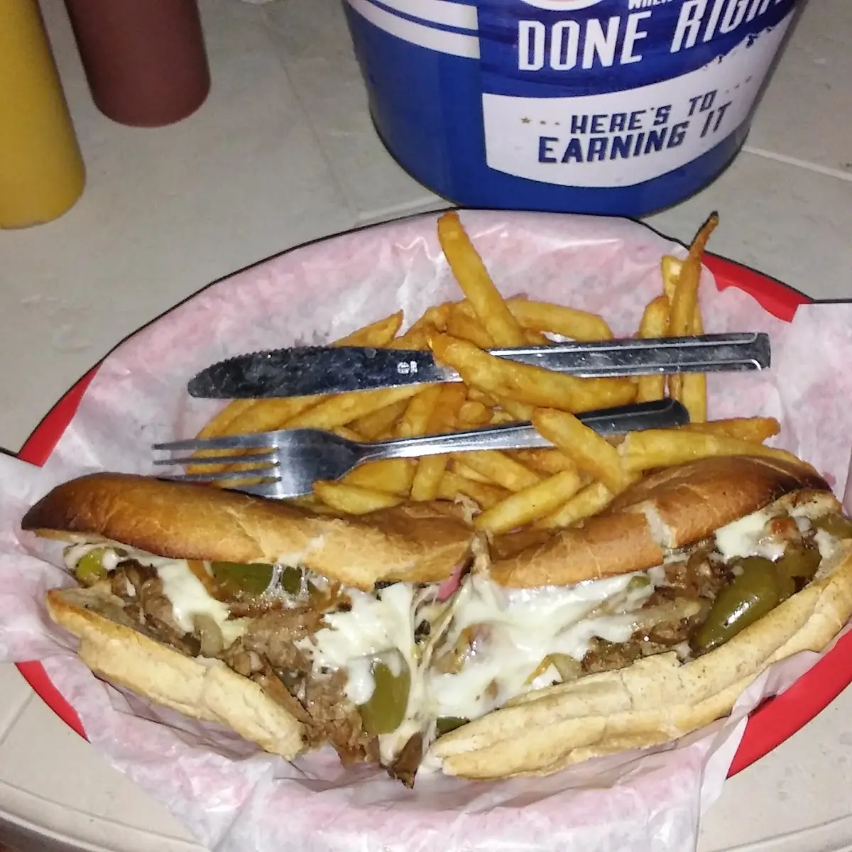 Philly Cheese Steak Sandwich