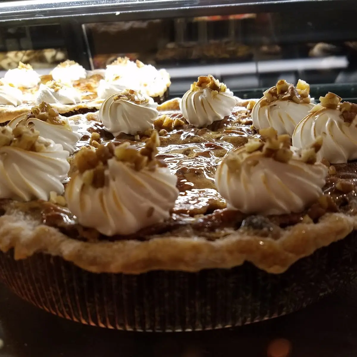 Bourbon Pecan Chocolate Chip Pie