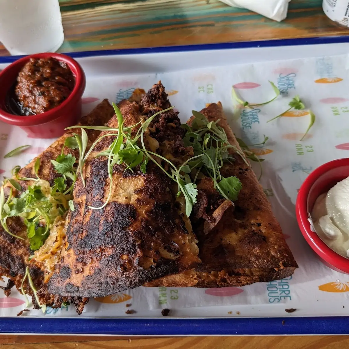 Vegan Chorizo Quesadilla