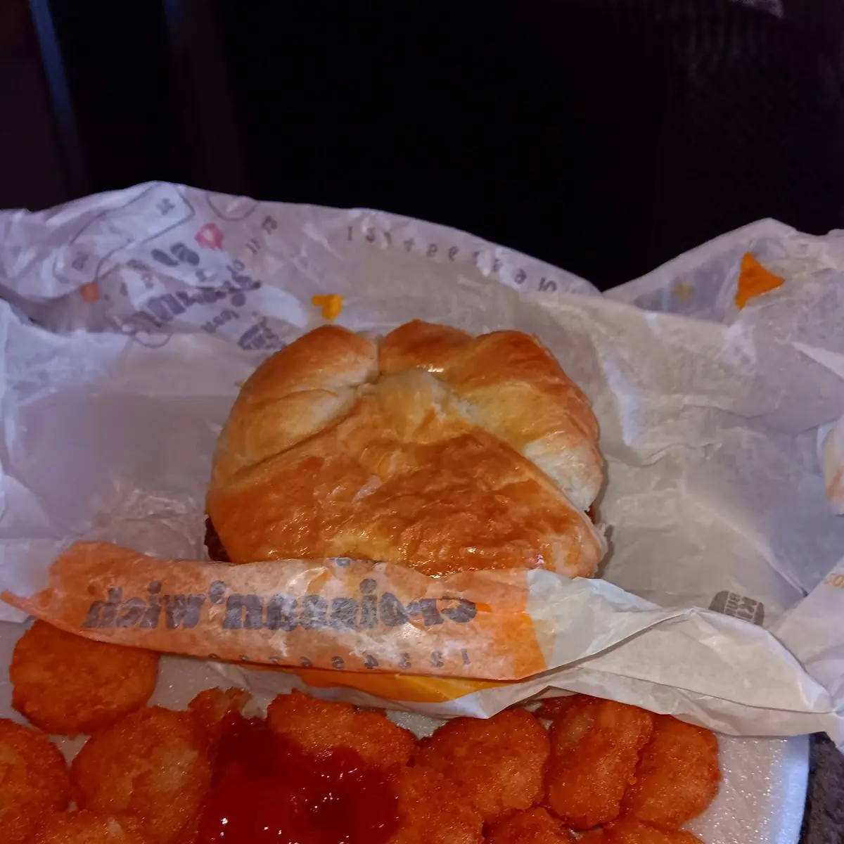 Hash Browns & Sausage Egg & Cheese Croissant