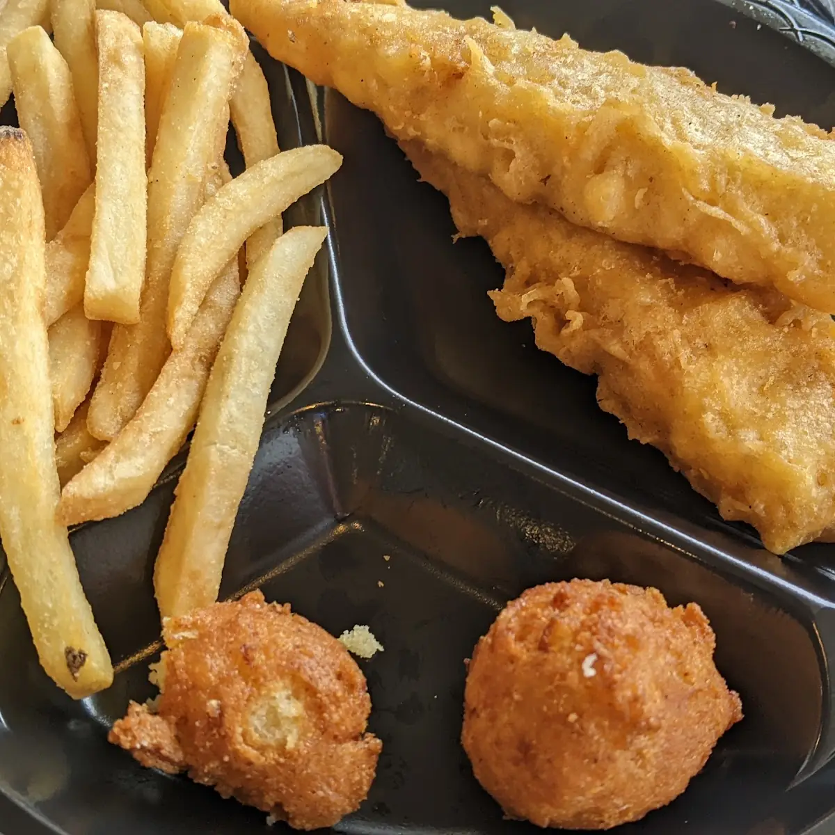 Fried Fish with French Fries