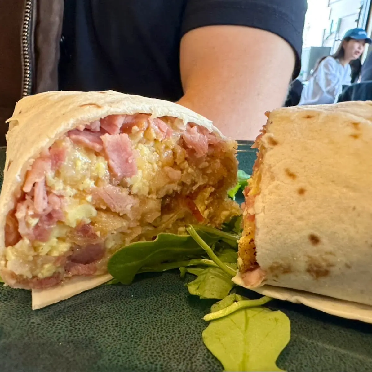 Breakfast Burrito with Ham