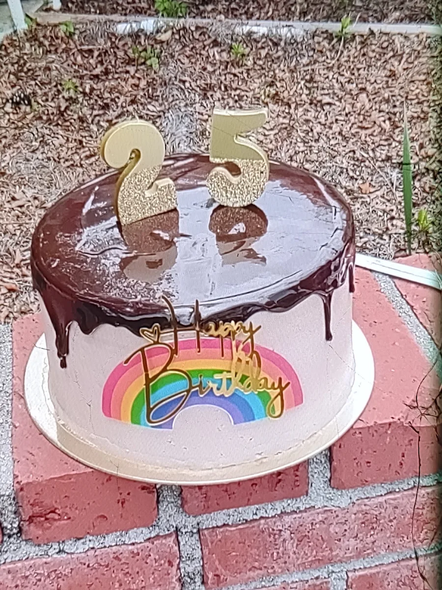 Chocolate Layer Birthday Cake with Light Chocolate Buttercream