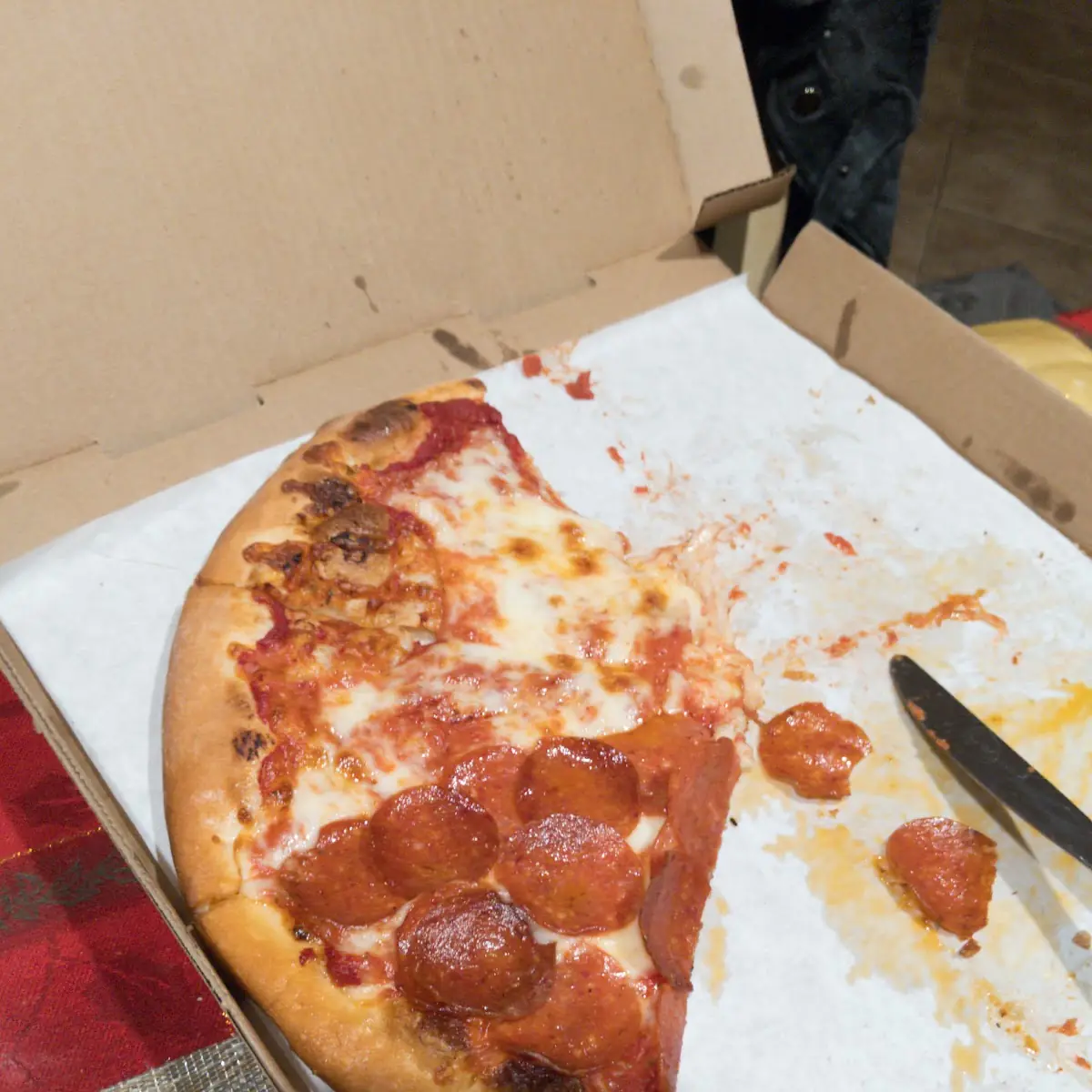 Half Cheese Half Pepperoni Pizza