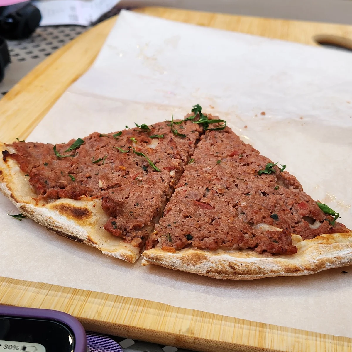 Lahem Bi Ajeen Meat Pizza, SAMBOUSEK PARRAMATTA