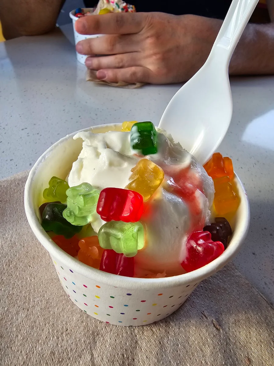 Vanilla Bean Ice Cream with Mini Gummy Bears