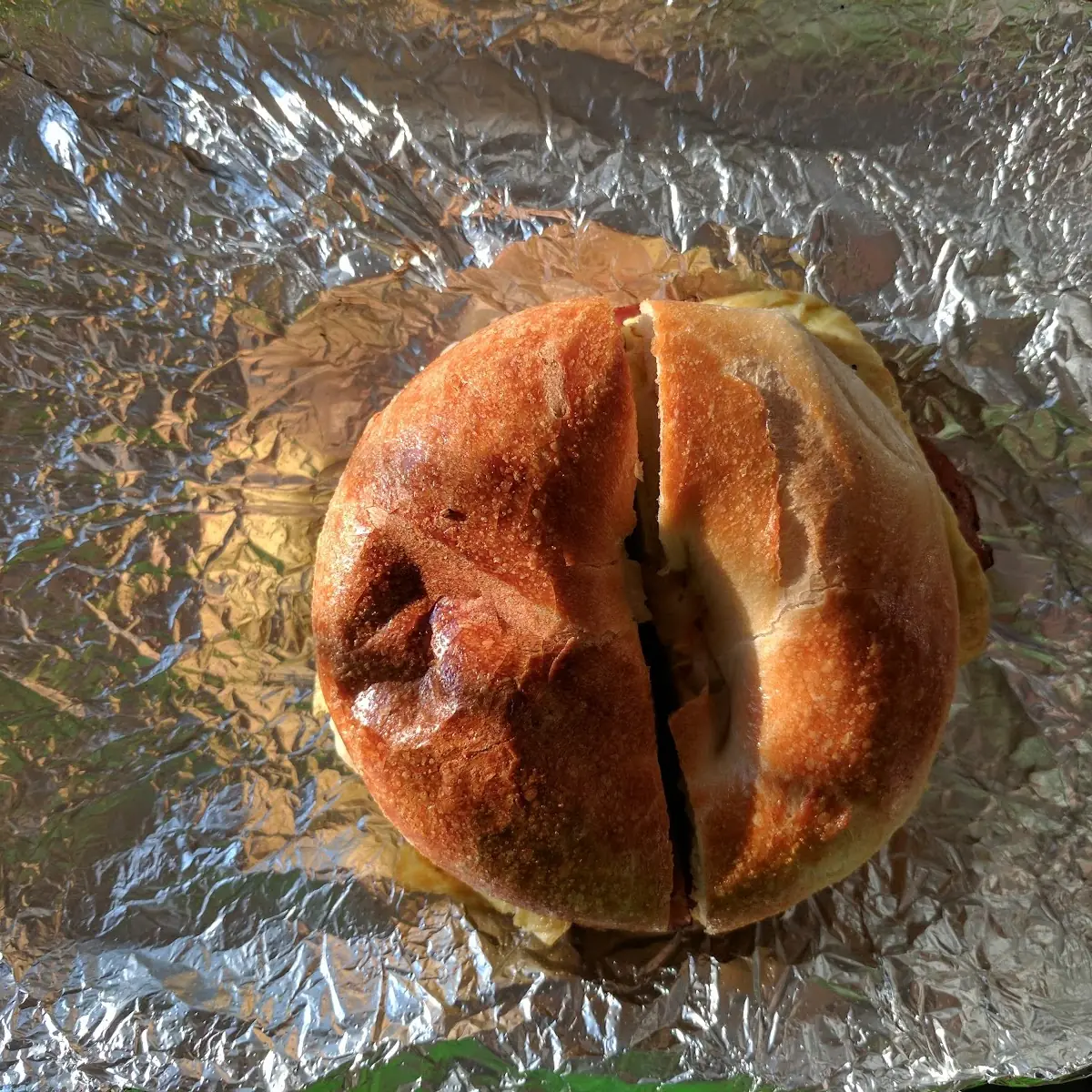 Bacon Egg and Cheese on a Bagel Sandwich