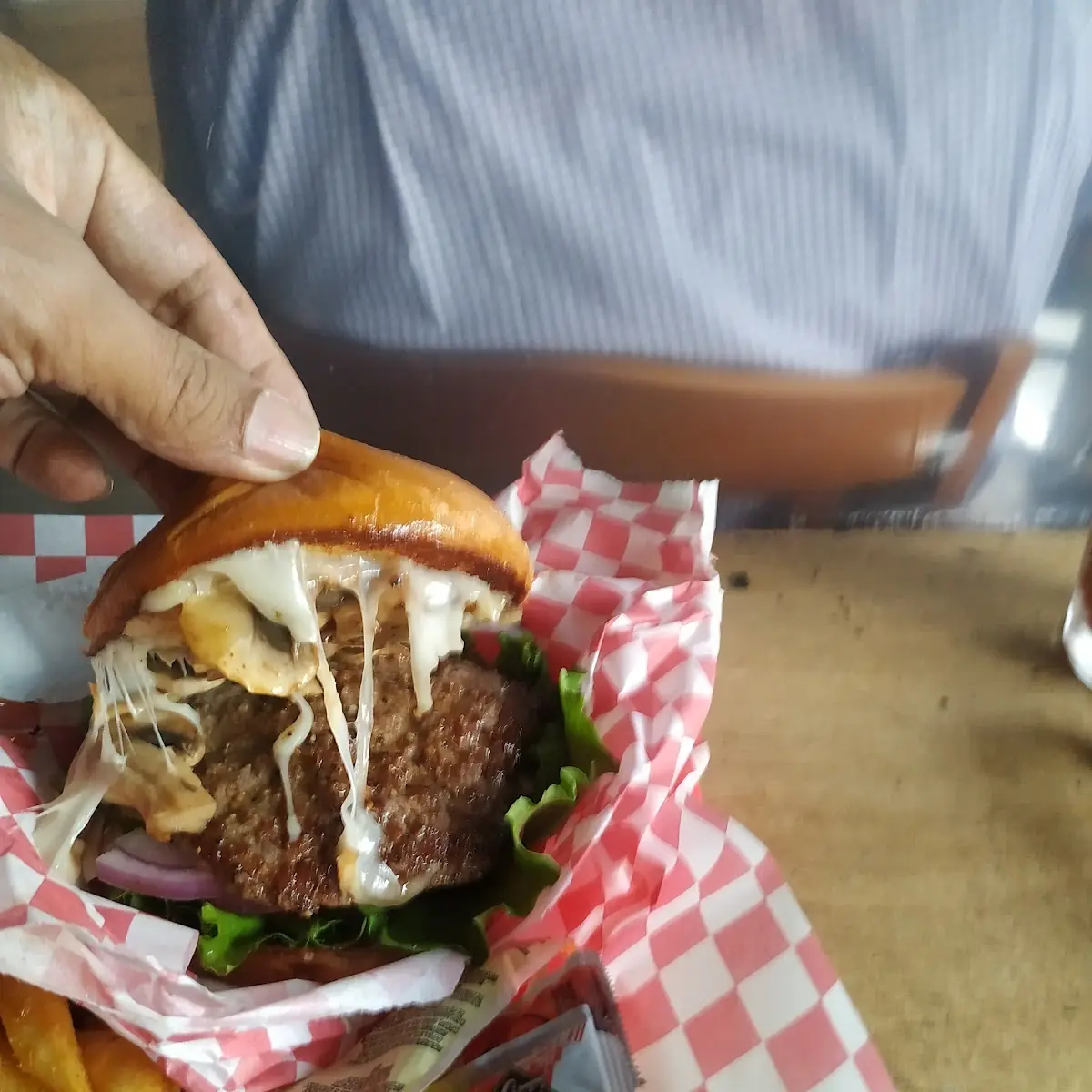 Mushroom Swiss Burger