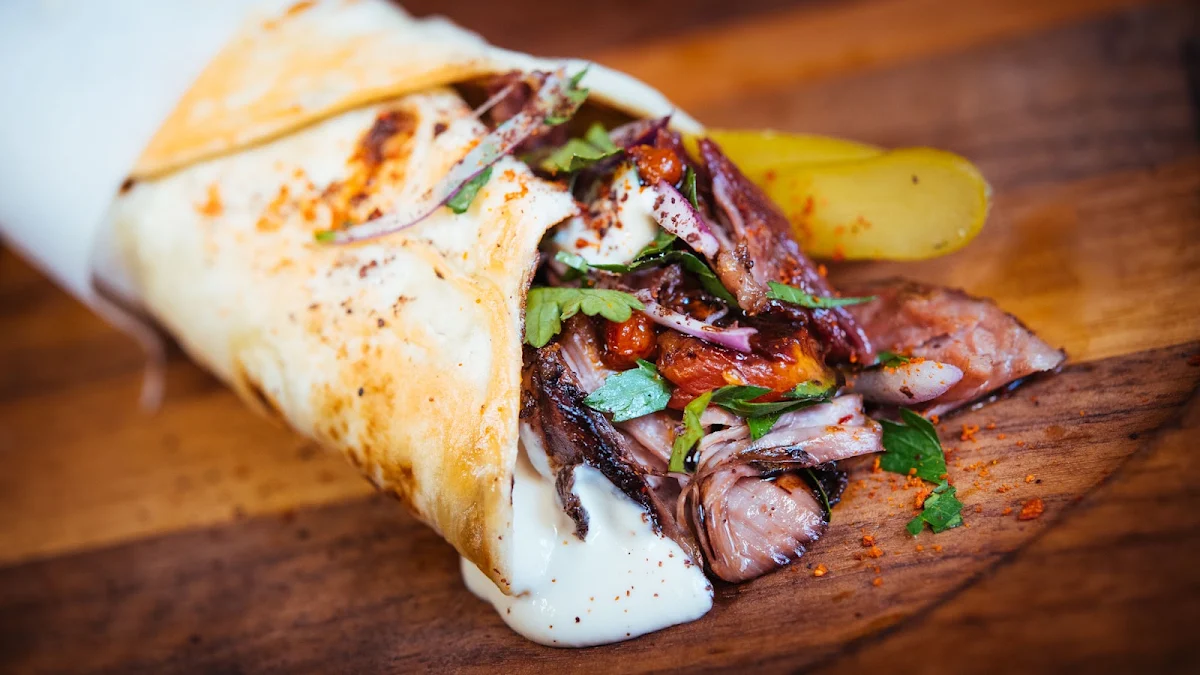 Aleppo Pepper Roasted Lamb Saj