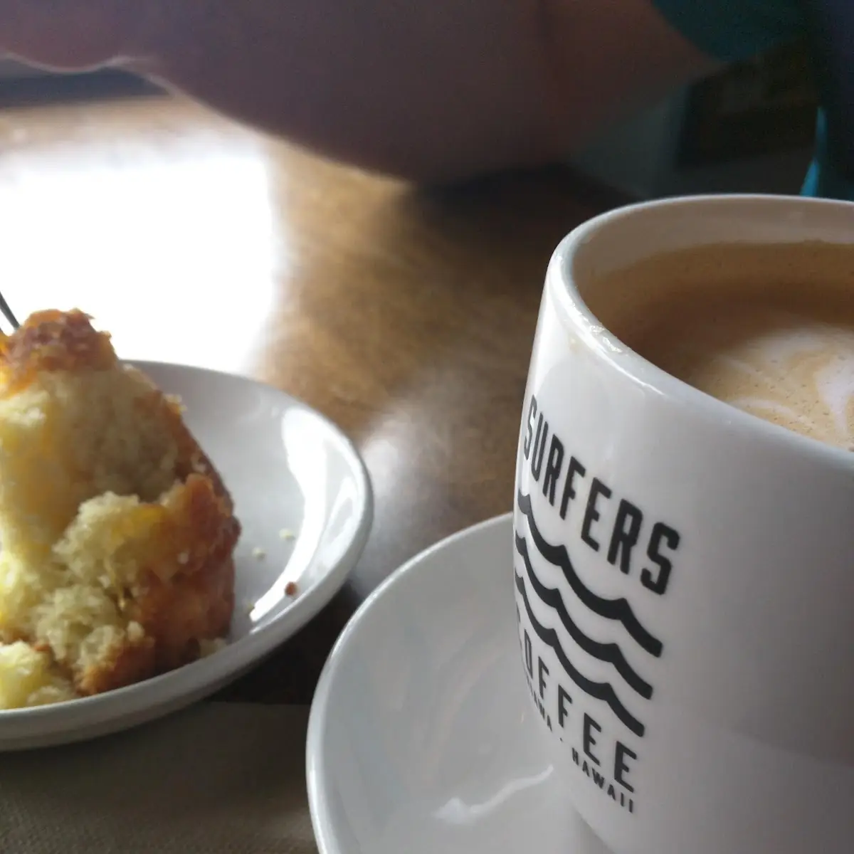 Vanilla Latte and Pineapple Upside Down Muffin