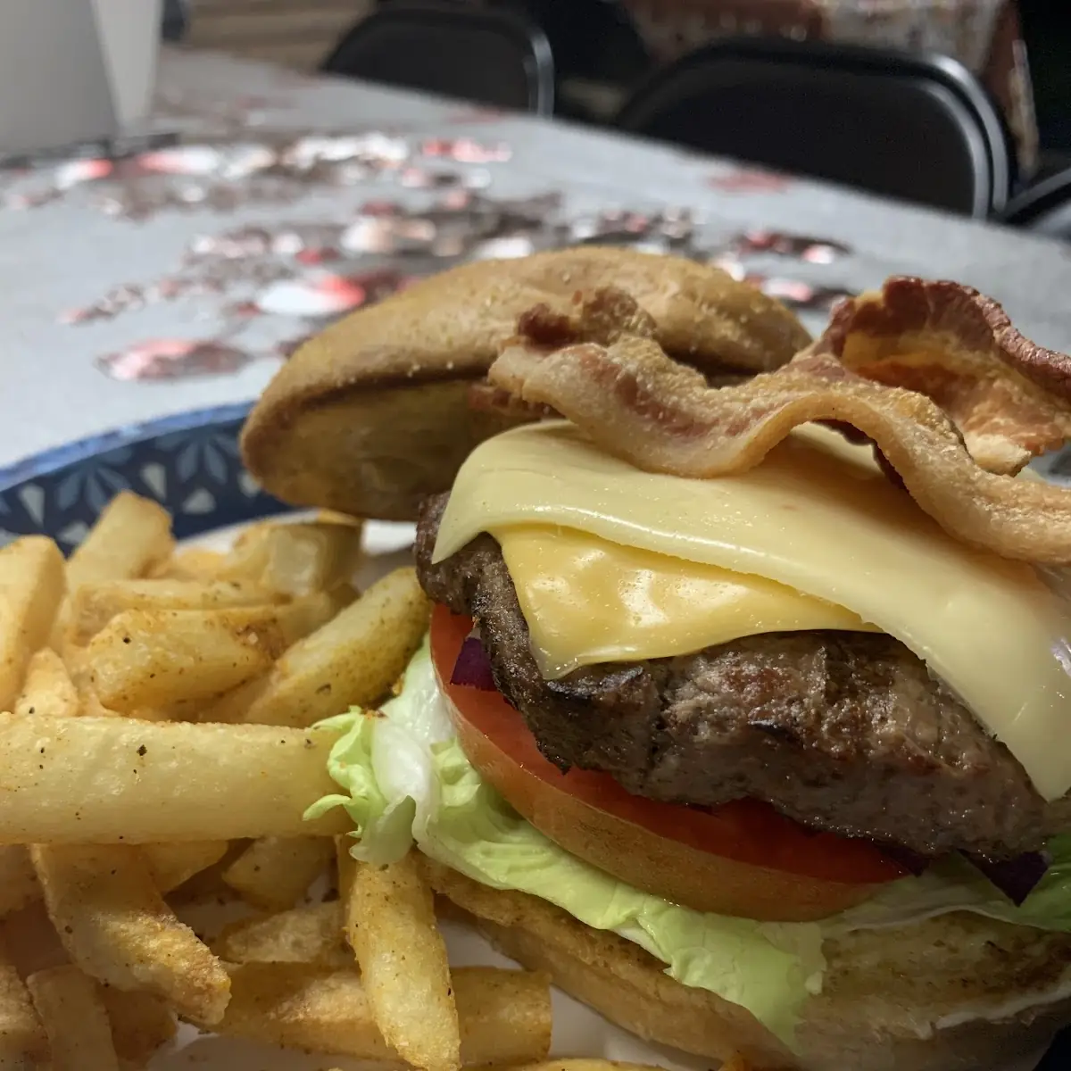 Cheese Burger & Fries
