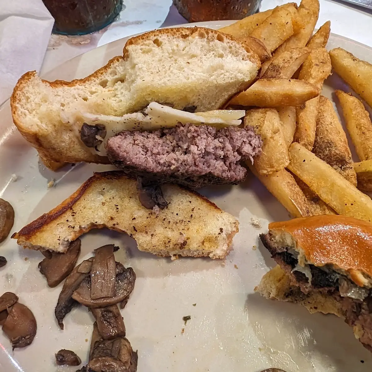 Mushroom Swiss Burger