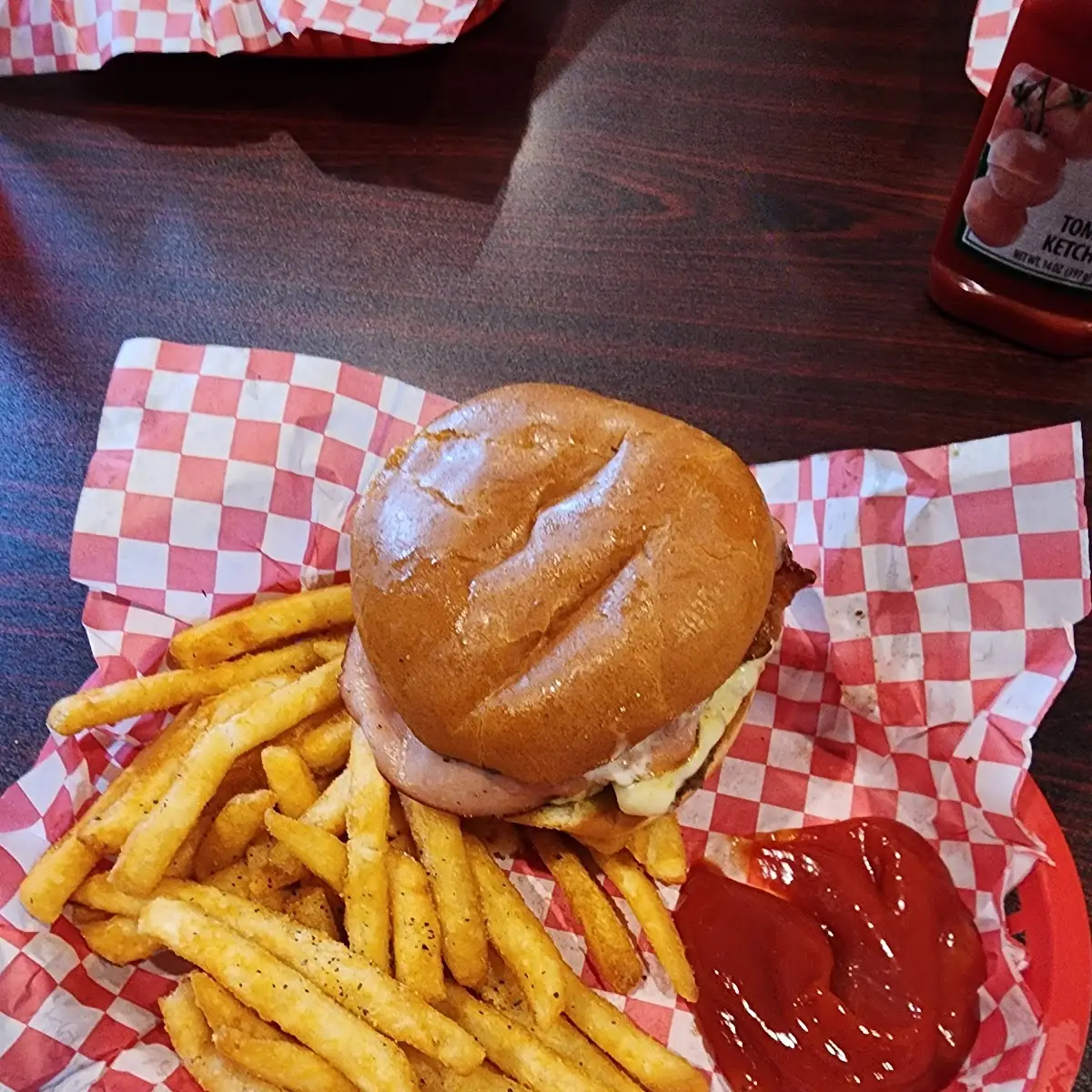 The Friendly Burger and Fries