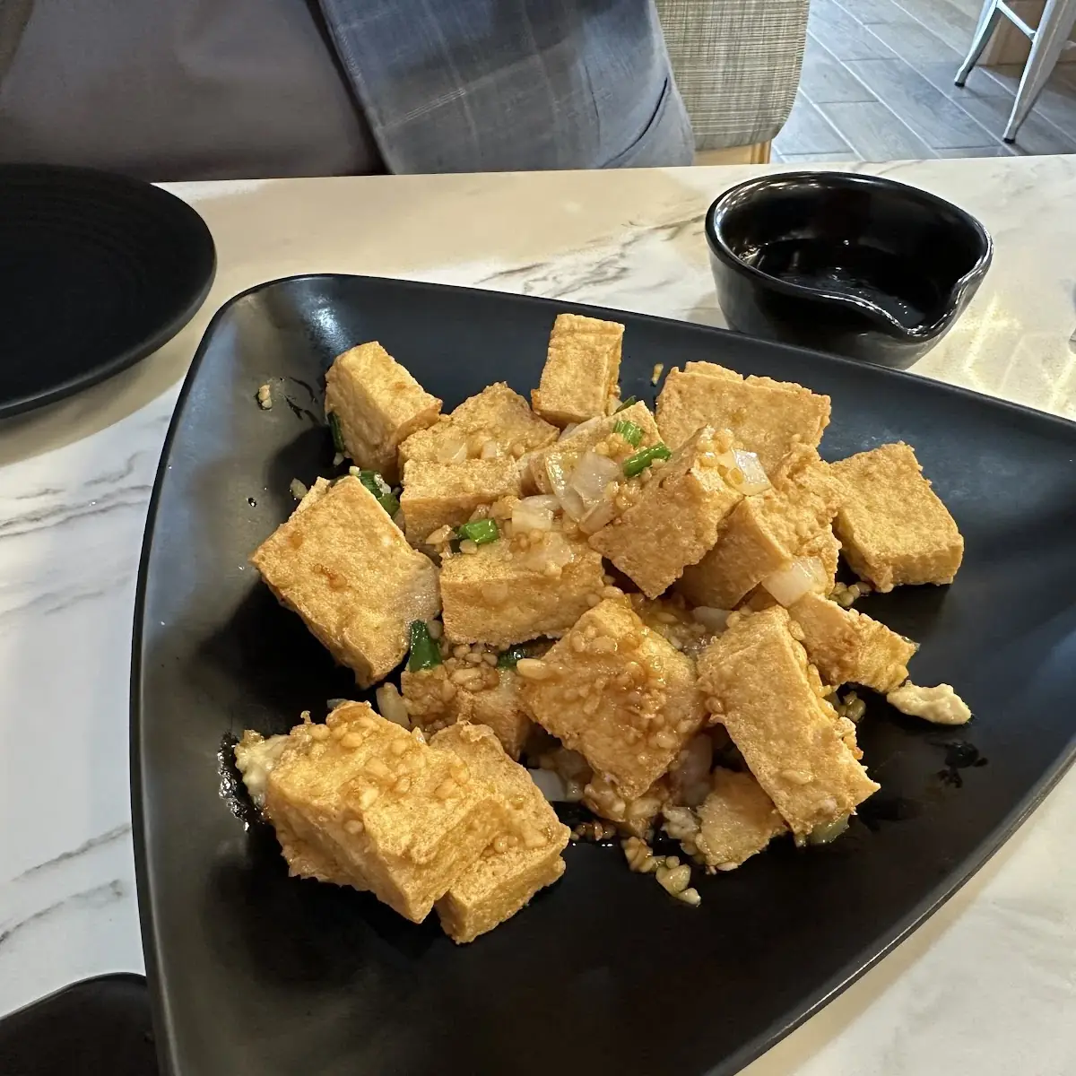 Butter Garlic Deep Fried Tofu