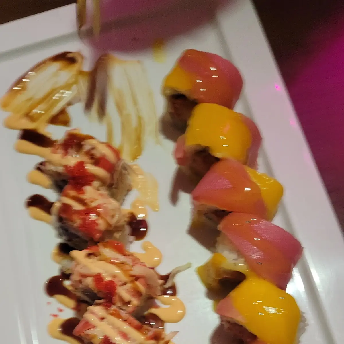 Manhattan and Mango Sushi Rolls