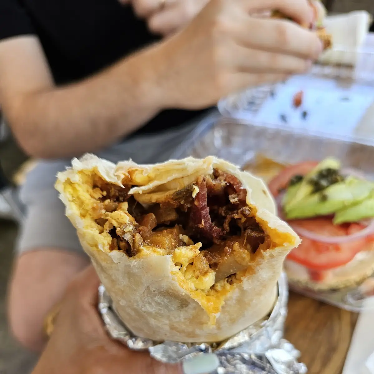 Bacon or Ham Burrito