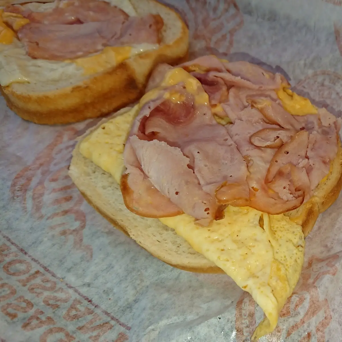 Ham Egg and Cheese Sandwich
