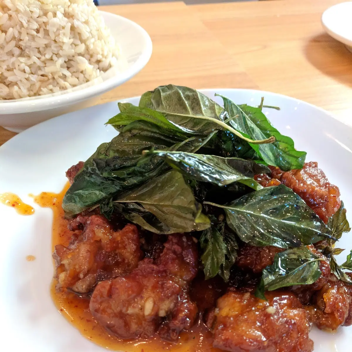 Crispy Chicken with Thai Basil