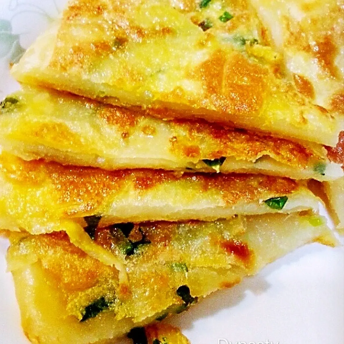 Fried Baked Scallion Pancake