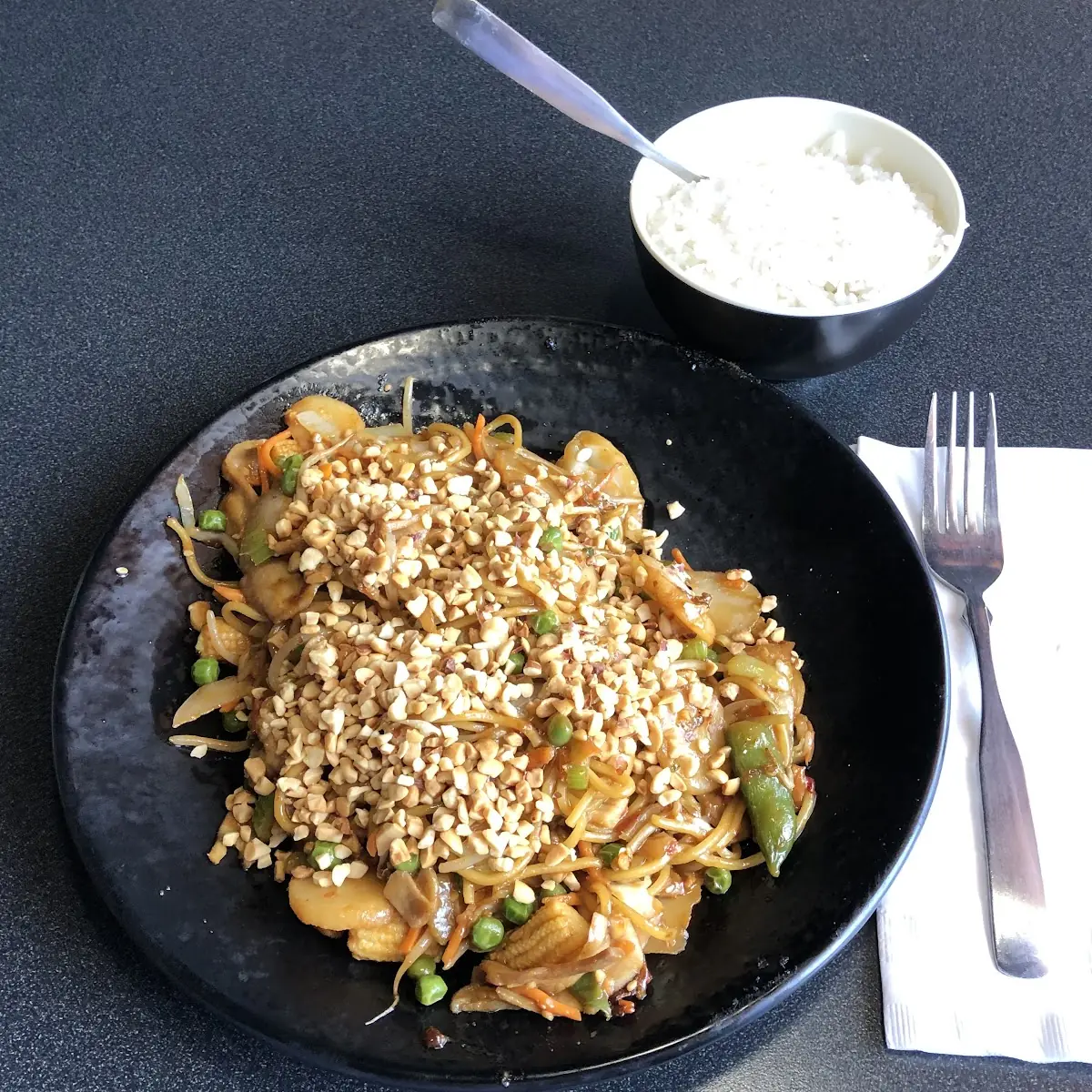 Mongolian Chicken and Vegetables Fried Rice
