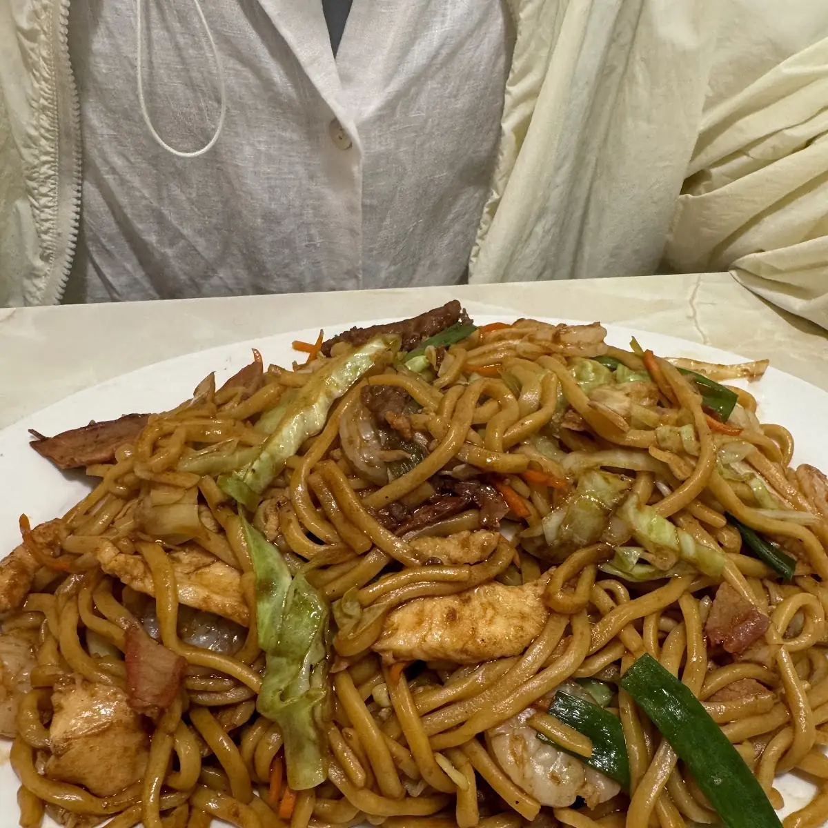 Chicken Udon Noodles with Vegetables