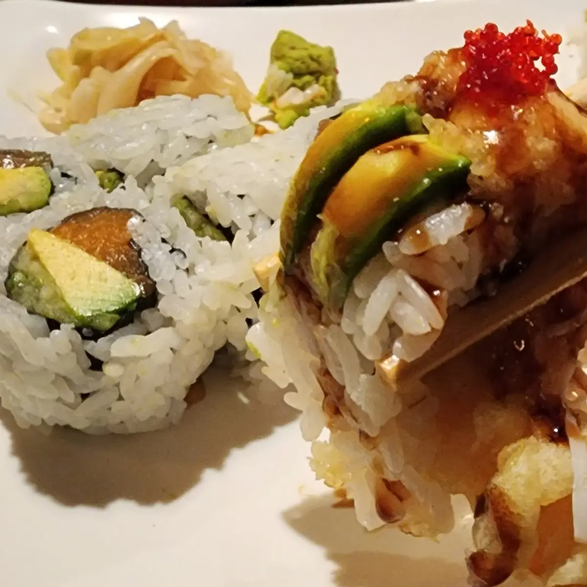 Mango White Tuna Roll & Big Island Roll