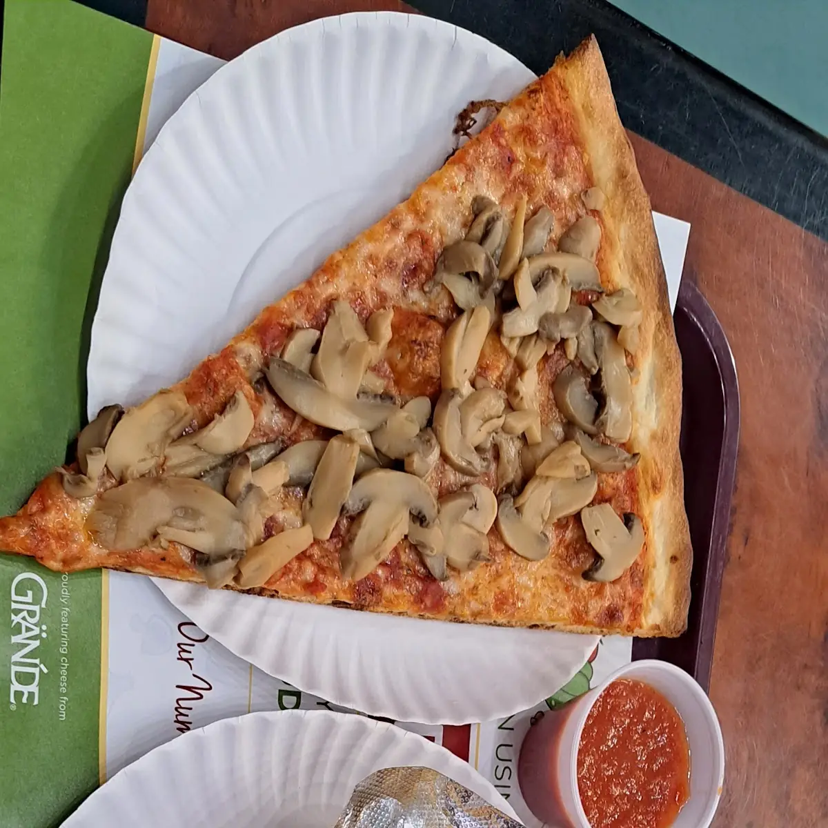 Mushroom Pizza & Garlic Knots