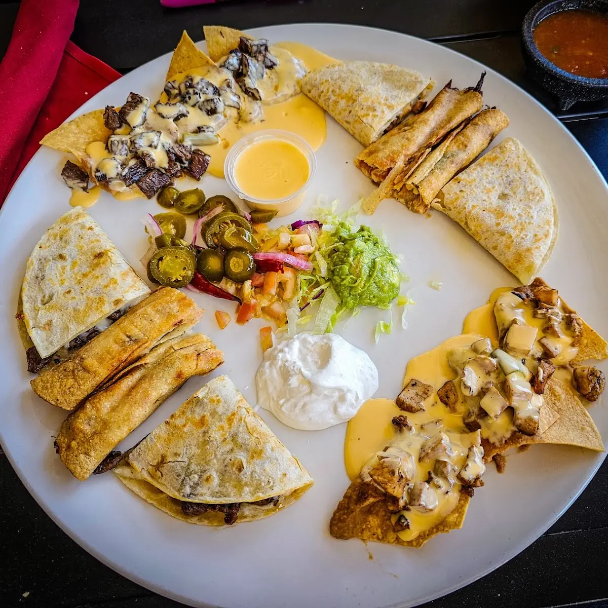 Cheese Quesadilla Rice & Beans