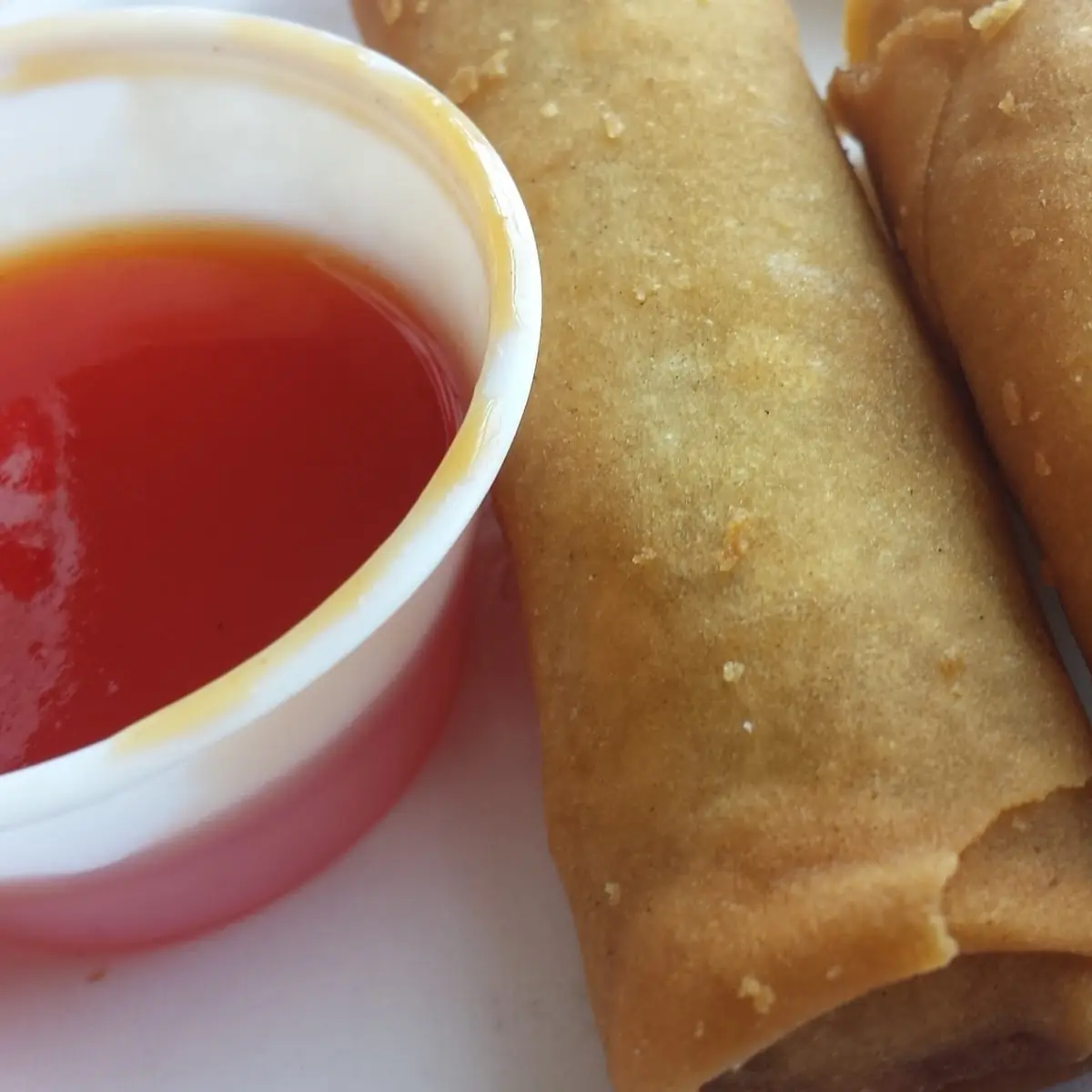Spring Rolls and Sweet and Sour Sauce